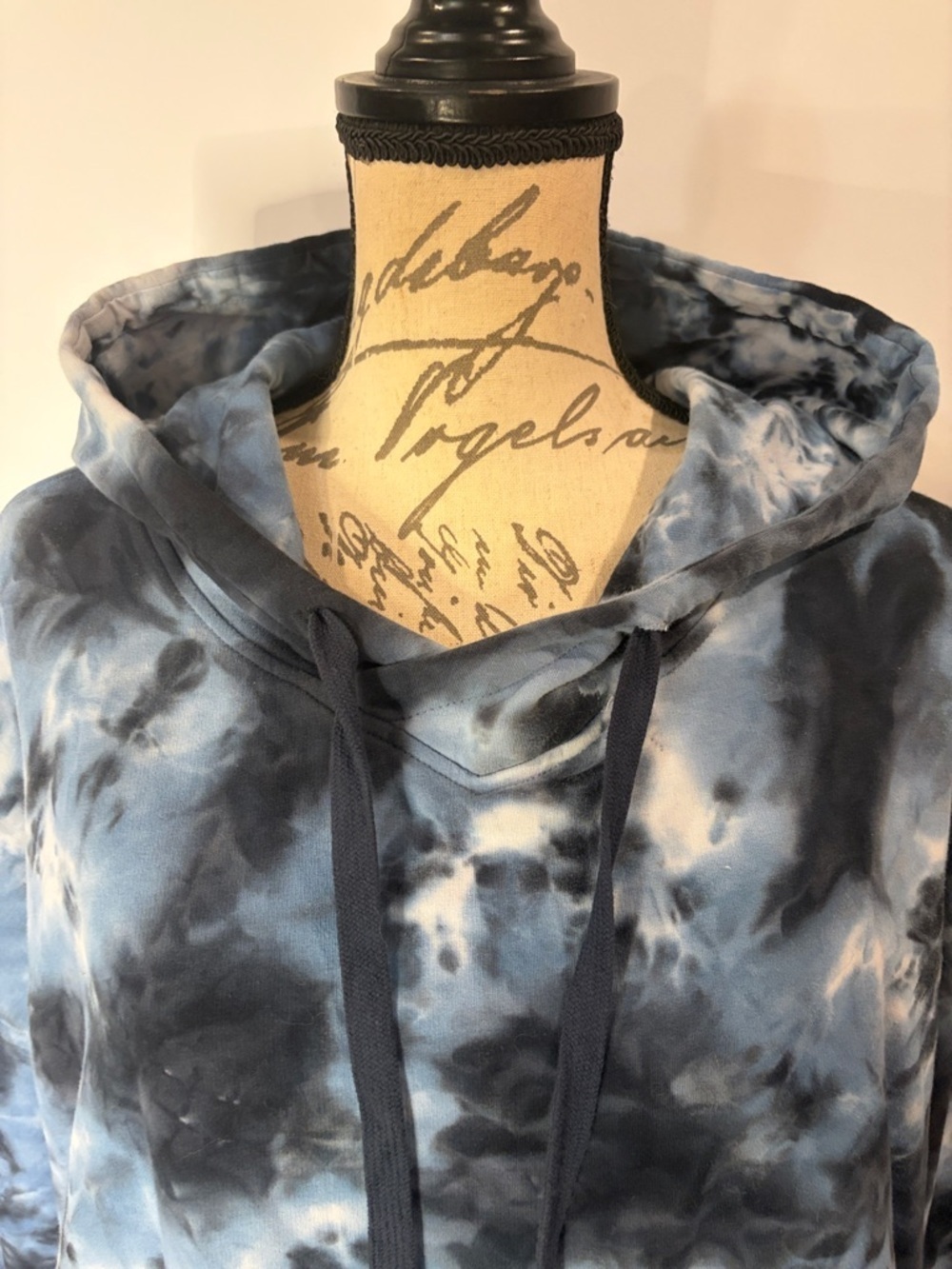 Laila Ali stretch cotton pullover ruched cinched tie dye pullover hoodie XL - Picture 2 of 13